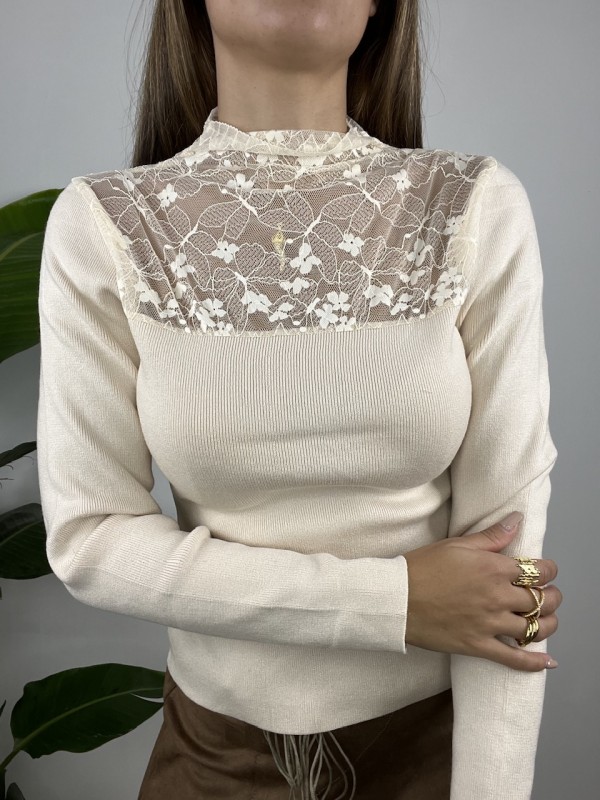 MAGLIA FRANCY BEIGE MAGLIA FRANCY BEIGE