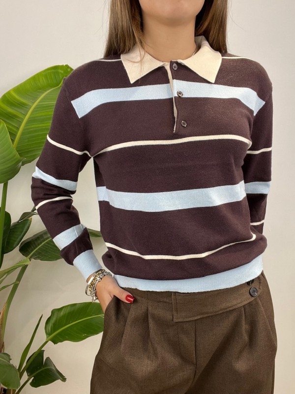 PULL POLO SUMY MARRONE PULL POLO SUMY MARRONE
