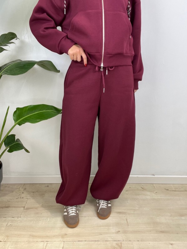 PANTALONI TUTA BALLOONS LUMINA BORDEAUX PANTALONI TUTA BALLOONS LUMINA BORDEAUX