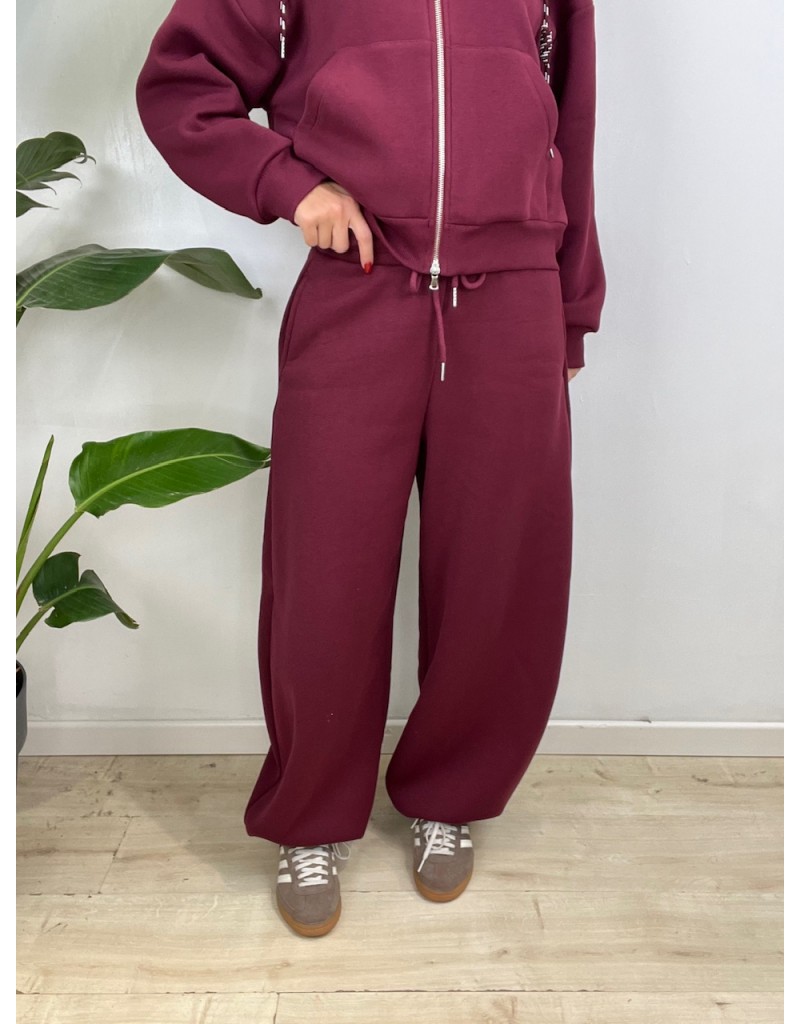 PANTALONI TUTA BALLOONS LUMINA BORDEAUX