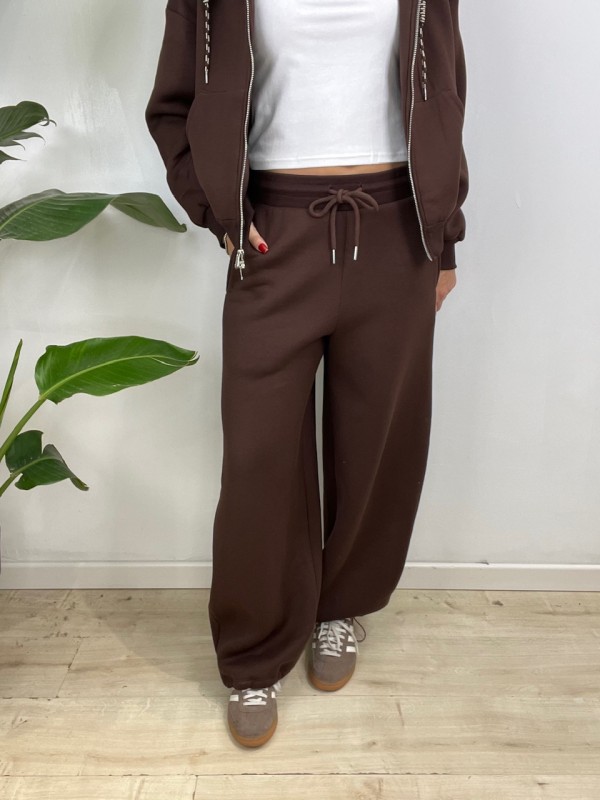 PANTALONI TUTA BALLOONS LUMINA MARRONE PANTALONI TUTA BALLOONS LUMINA MARRONE