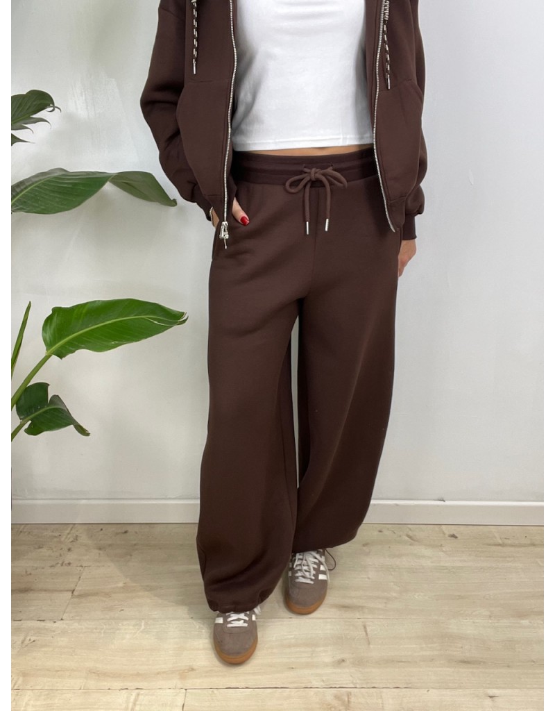 PANTALONI TUTA BALLOONS LUMINA MARRONE