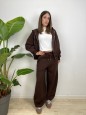 PANTALONI TUTA BALLOONS LUMINA MARRONE
