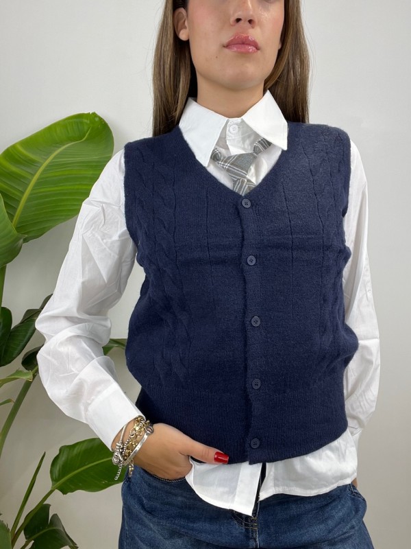 GILET + CAMICIA + CRAVATTA BLU GILET + CAMICIA + CRAVATTA BLU