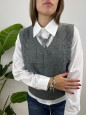 GILET + CAMICIA + CRAVATTA GRIGIO