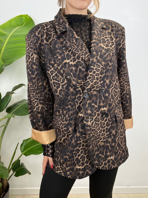 MAXI BLAZER ANIMALIER MAXI BLAZER ANIMALIER