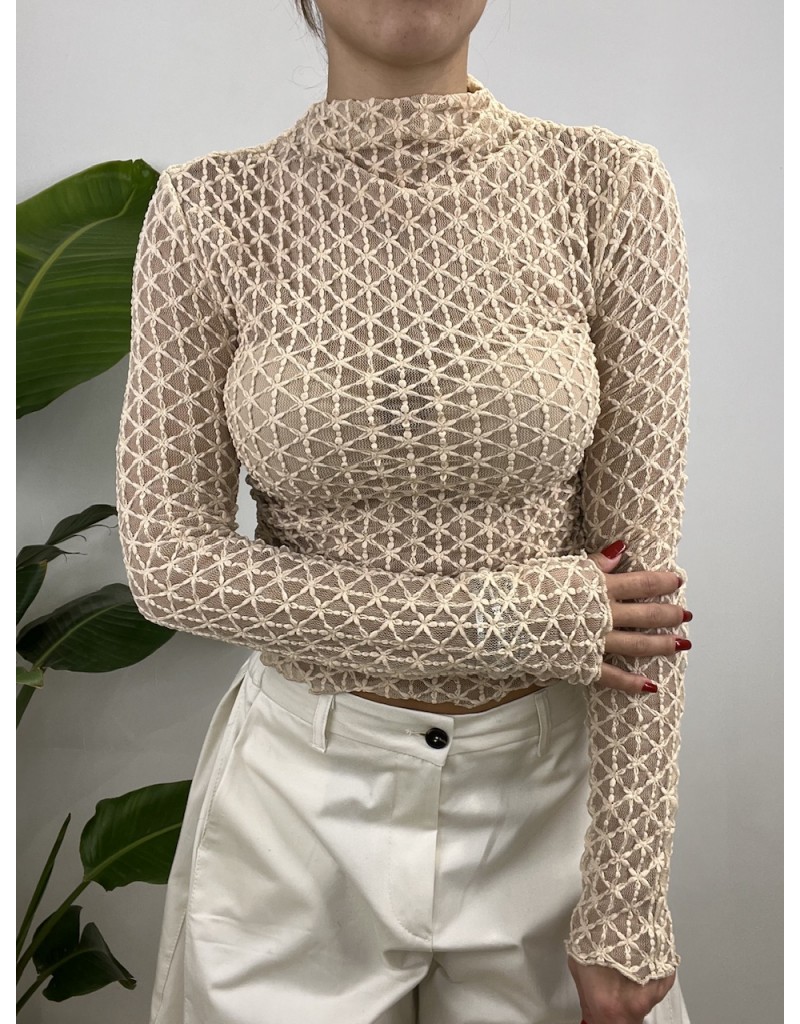 MAGLIA FIORY BEIGE