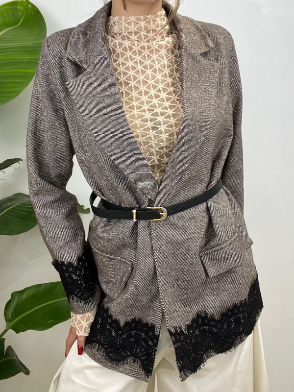 BLAZER MORENA MARRONE BLAZER MORENA MARRONE