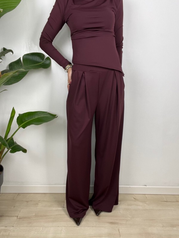 CO ORD SET LYCRA SANSY BORDEAUX CO ORD SET LYCRA SANSY BORDEAUX