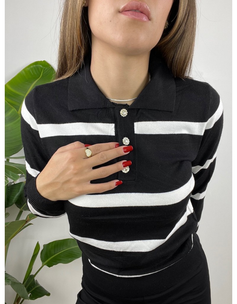POLO SUSANNA NERA BIANCA