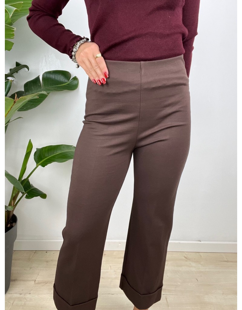 PANTALONI MONICA MARRONE