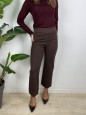 PANTALONI MONICA MARRONE