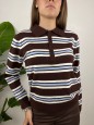 PULLOVER POLO GRAZIA MARRONE