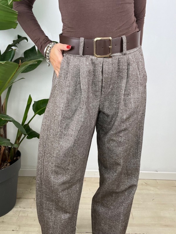 PANTALONI PATRIZIA MARRONE PANTALONI PATRIZIA MARRONE