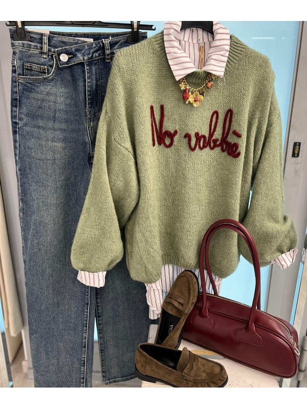 PULLOVER NO VABBè VERDE PULLOVER NO VABBè VERDE