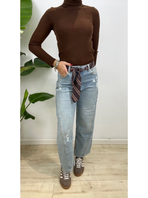 JEANS LORENZ CON CRAVATTA JEANS LORENZ CON CRAVATTA