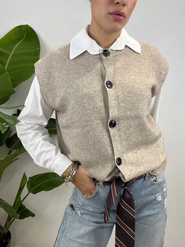 PULL GILET JOLIA FANGO PULL GILET JOLIA FANGO