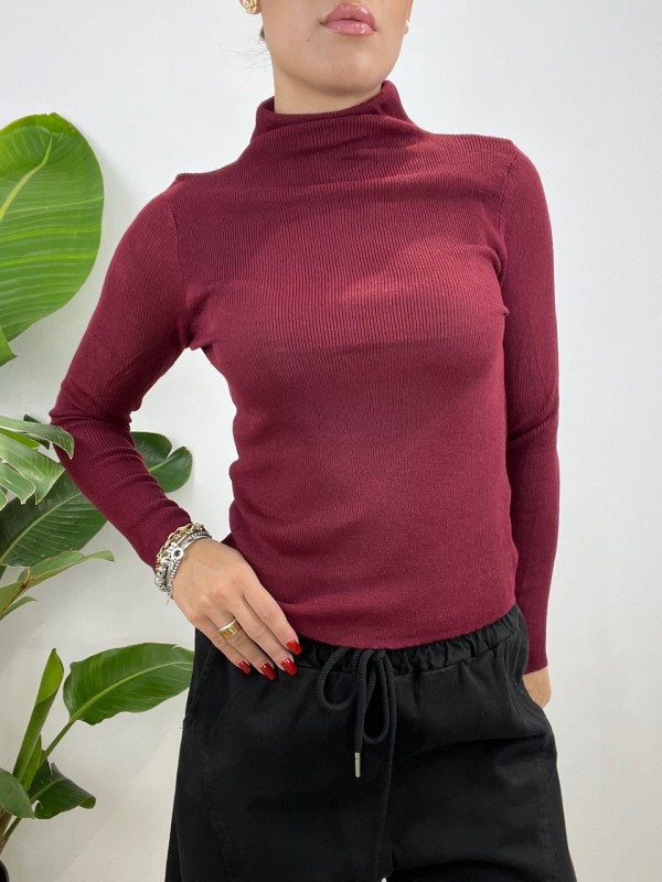 PULL DOLCEVITA KIM BORDEAUX PULL DOLCEVITA KIM BORDEAUX