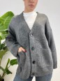 MAXI CARDIGAN LORENA GRIGIO