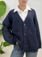 MAXI CARDIGAN LORENA BLU
