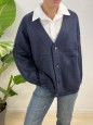 MAXI CARDIGAN LORENA BLU
