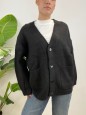 MAXI CARDIGAN LORENA NERO