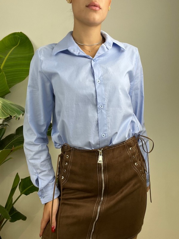 CAMICIA BASIC AZZURRA CAMICIA BASIC AZZURRA