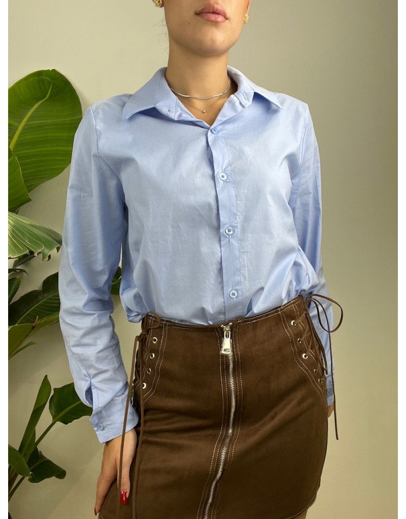 CAMICIA BASIC AZZURRA