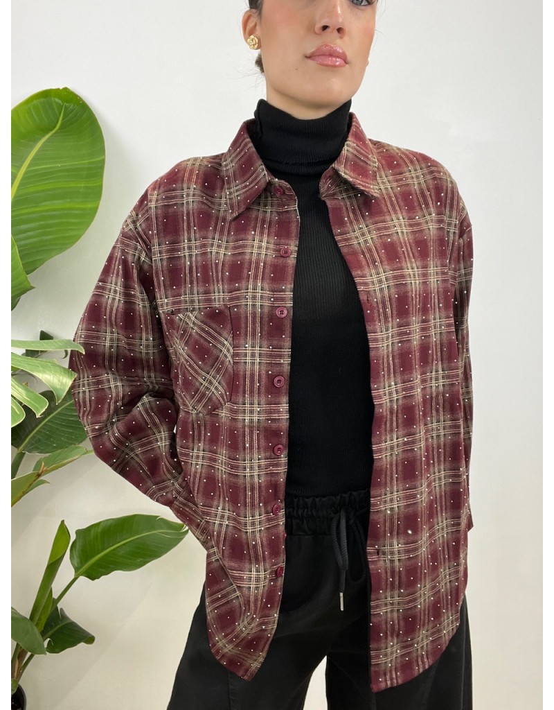 CAMICIA SASY BRILLANT BORDEAUX