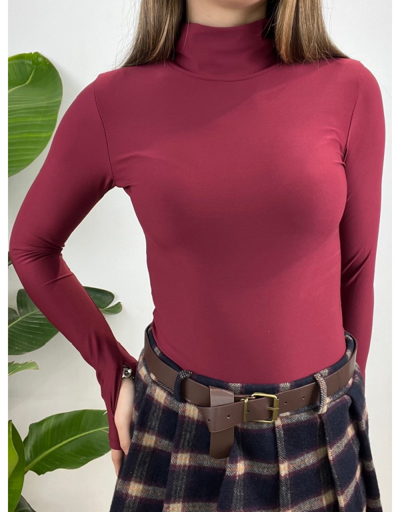 BODY KLARA LYCRA BORDEAUX