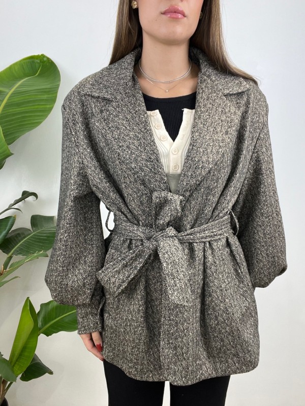 CAPPOTTO BLAZER SABRINA MARRONE