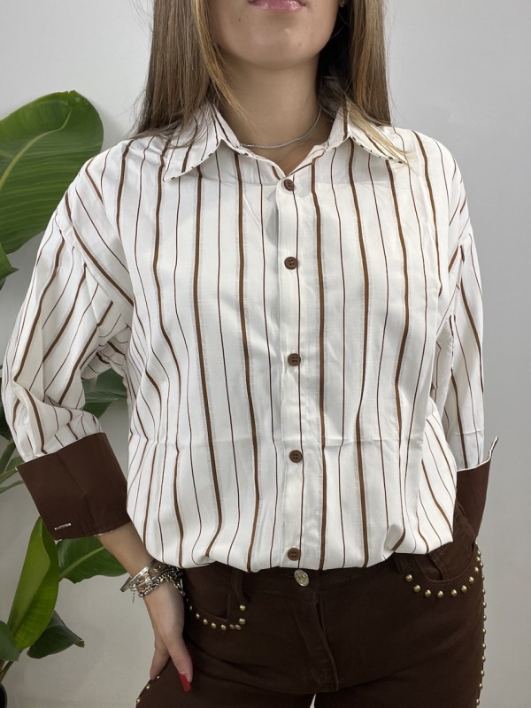 CAMICIA ALICIA MARRONE