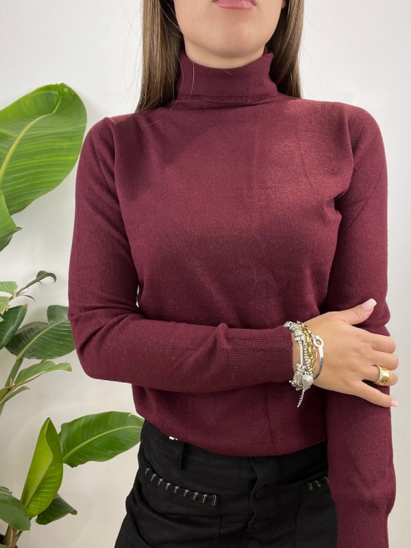 PULL DOLCEVITA CLAUDIA BORDEAUX