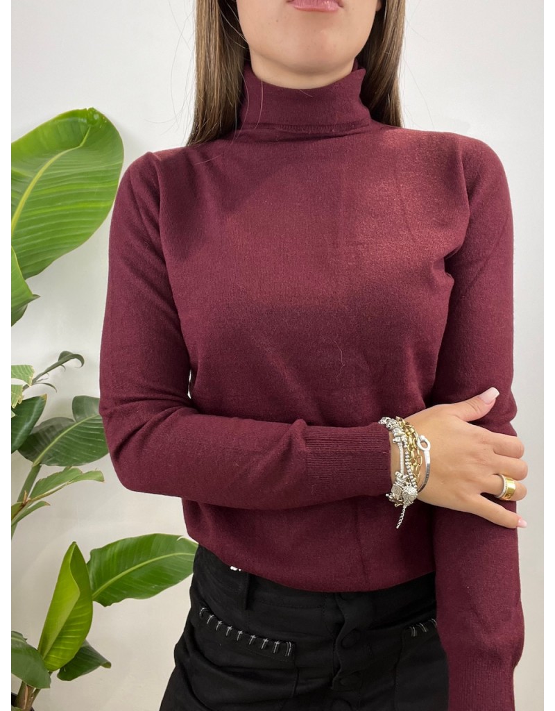 PULL DOLCEVITA CLAUDIA BORDEAUX