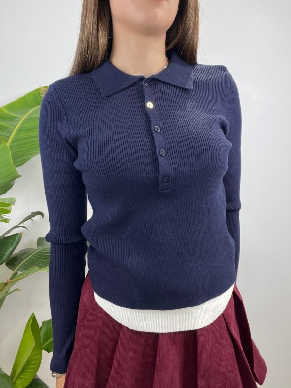 PULL POLO REBY BLU