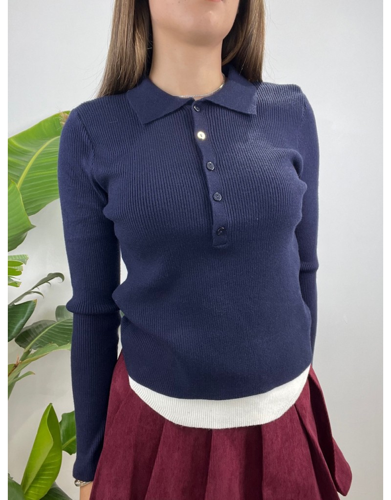 PULL POLO REBY BLU