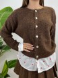 CARDIGAN ZIMY MARRONE