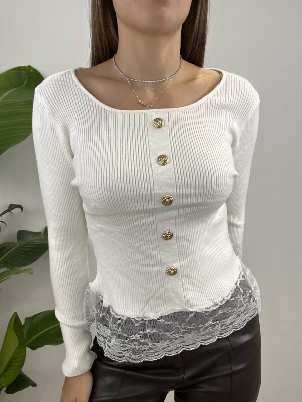 PULL MAGLIA XENIA BIANCO