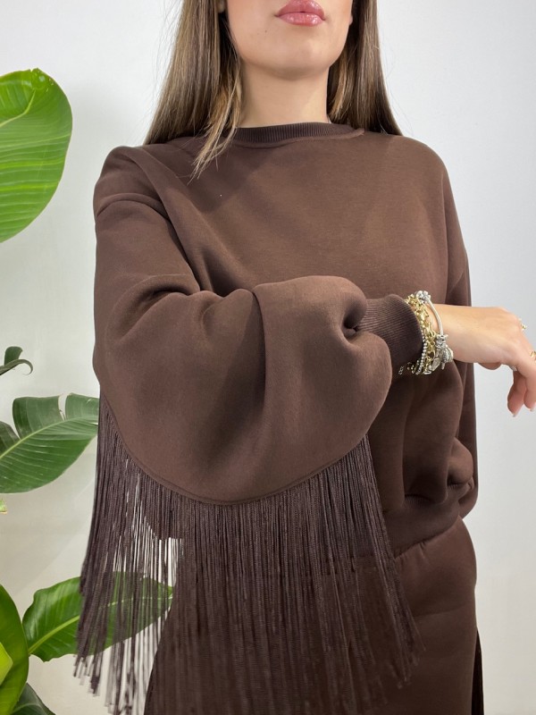 FELPA VERONIKA LUMINA MARRONE