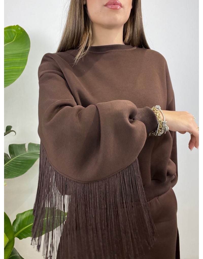 FELPA VERONIKA LUMINA MARRONE