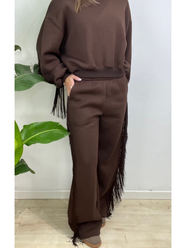 PANTALONI VERONIKA LUMINA MARRONE