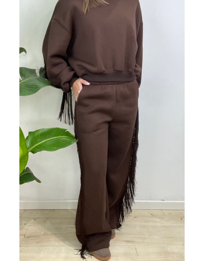 PANTALONI VERONIKA LUMINA MARRONE