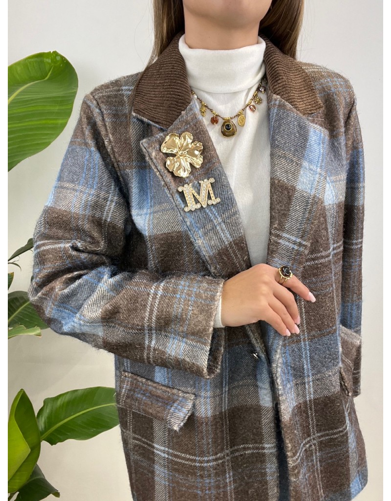 BLAZER ANNABELLA QUADRI AZZURRE