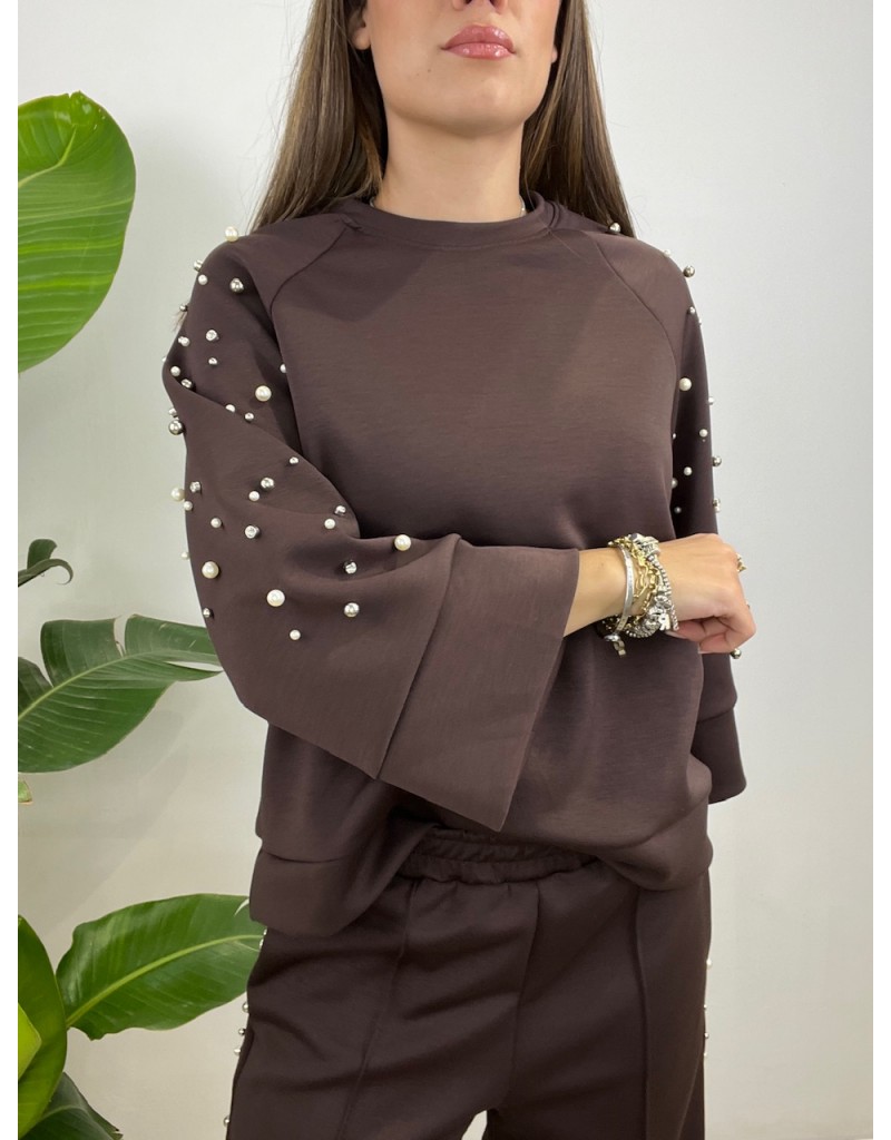 CO ORD SET PERLE MARRONE