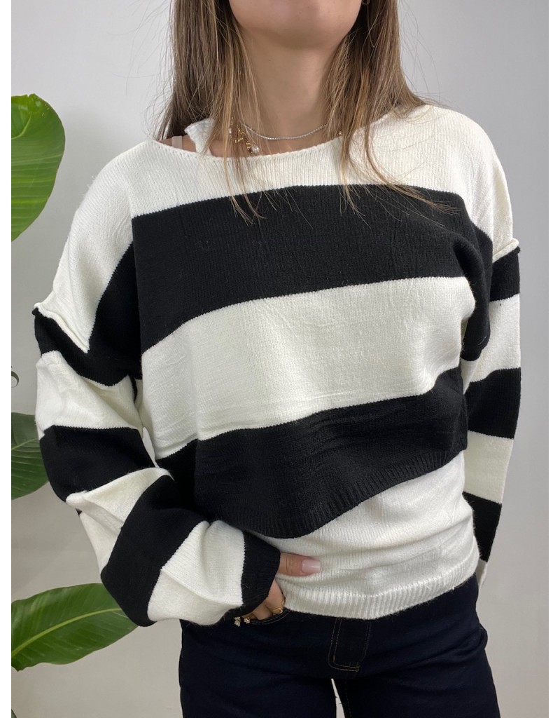 SET PULL + CANOTTA NERA/BIANCO