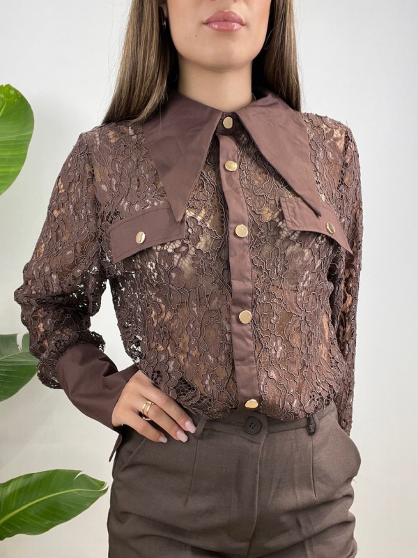 CAMICIA ZINZAN MARRONE