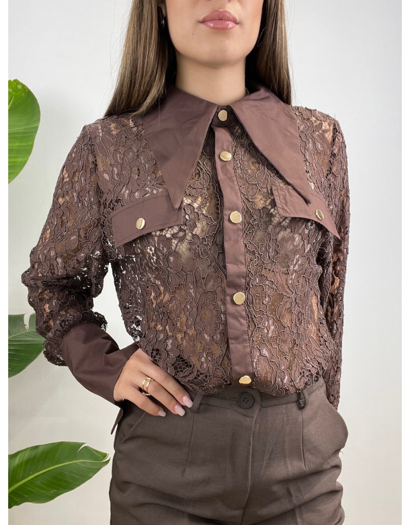 CAMICIA ZINZAN MARRONE
