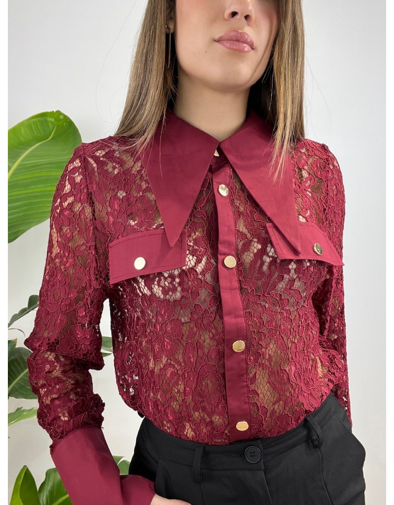 CAMICIA ZINZAN BORDEAUX