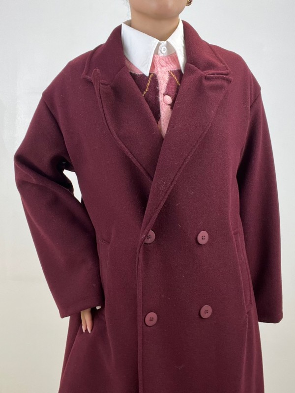 CAPPOTTO GIORGIA DOPPIOPETTO BORDEAUX