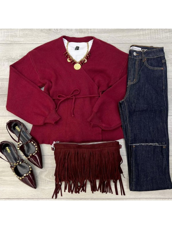 INCROCIATINA SEMPLICE BORDEAUX